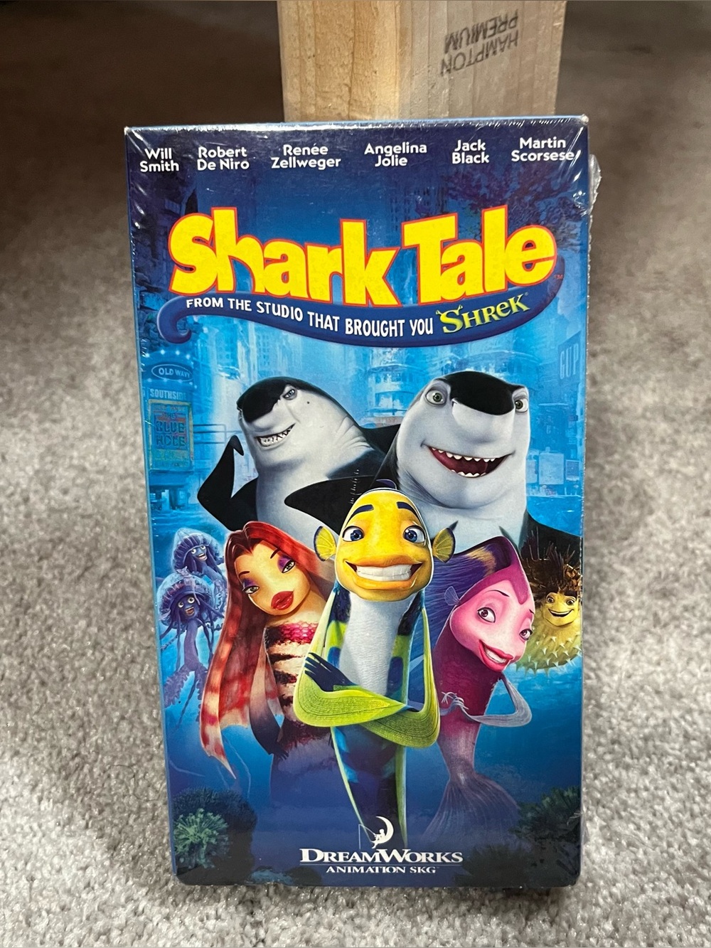 Shark Tale Movie VHS DreamWorks Will Smith New Sealed Vintage 2005 Watermark